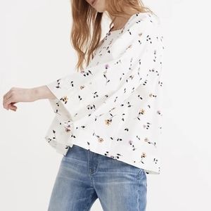 Madewell Square-Neck Top in Sweet Blossoms Size M